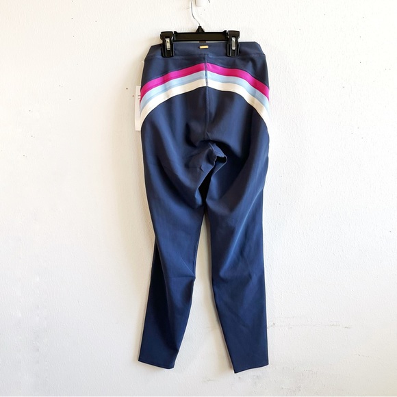 L*Space Leggings Chasing Rainbows Slate Grey Color w/ Pink Blue White Sz L NWT - Picture 12 of 16